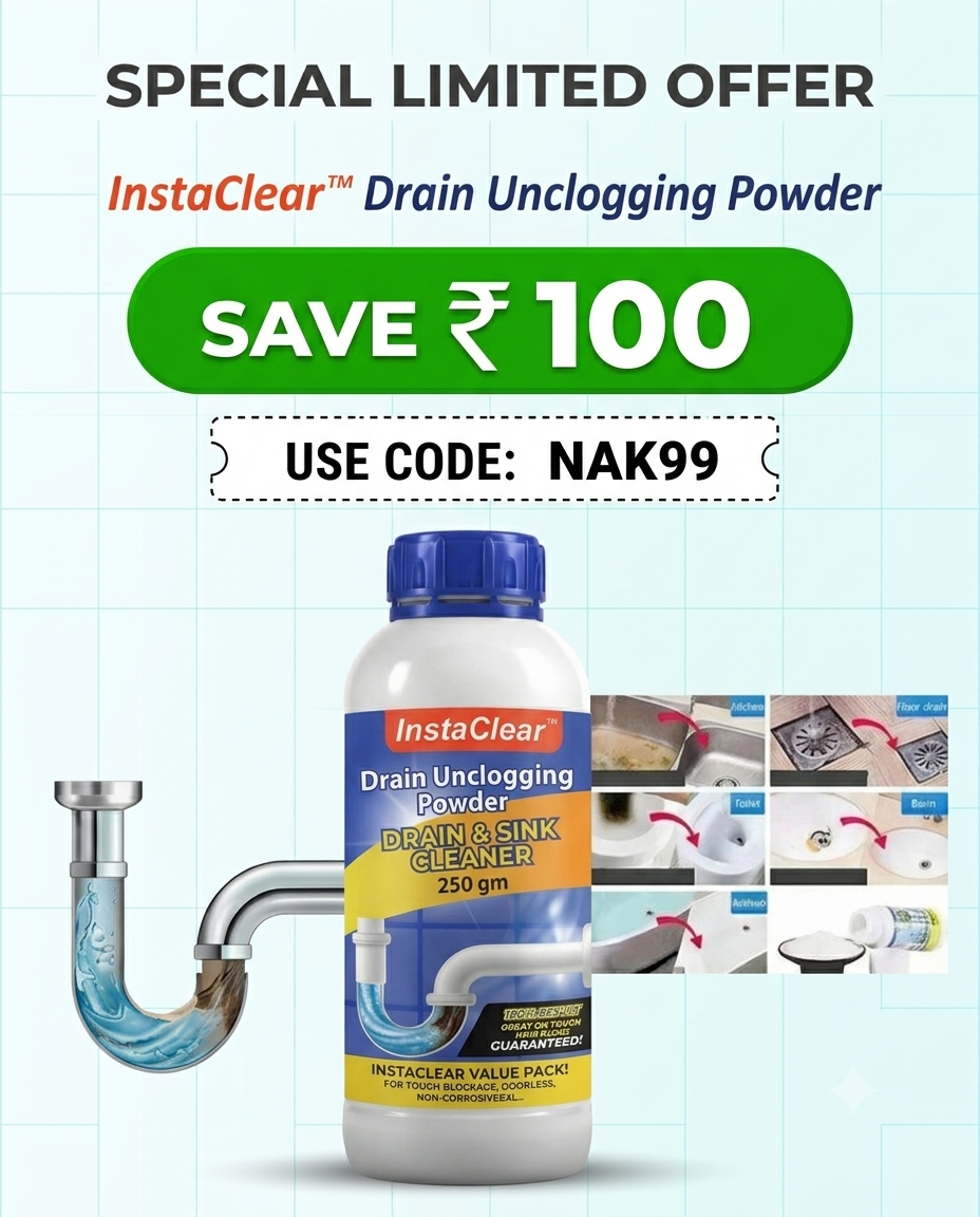 InstaClear™ Drain Unclogging Powder 250 gm (Pack of 4)